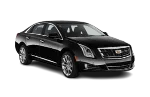 Laporte black Cadillac XTS executive sedan